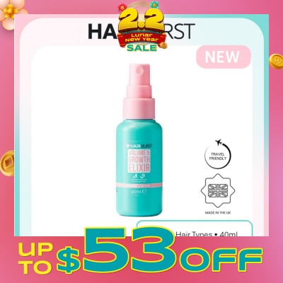HAIRBURST Mini Elixir (For Women), Leave In Elixir To Boost Volume And Add Thickness 40ml (Expiry: Jun`2026)