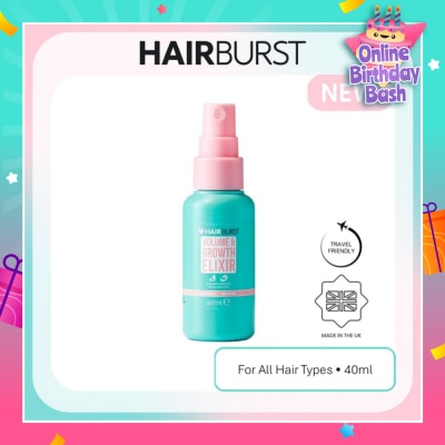 HAIRBURST Mini Elixir (For Women), Leave In Elixir To Boost Volume And Add Thickness 40ml