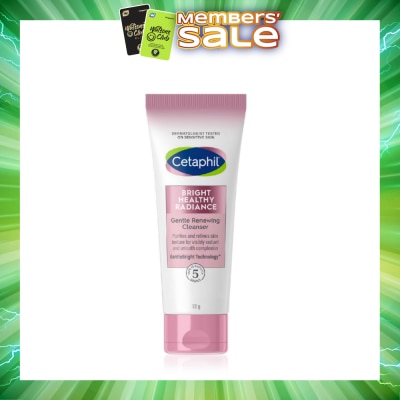 CETAPHIL - Bright Healthy Radiance Gentle Renewing Cleanser (For Brightening + Gentle Exfoliation + Anti-Pollution) 100g