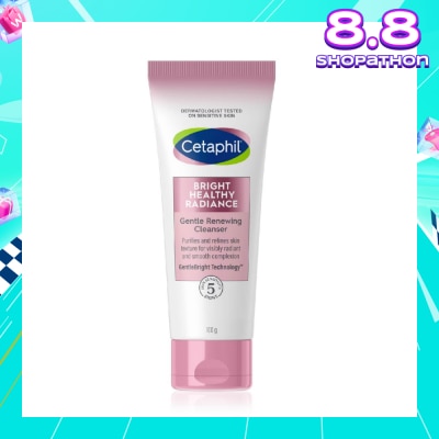 CETAPHIL Bright Healthy Radiance Gentle Renewing Cleanser (For Brightening + Gentle Exfoliation + Anti-Pollution) 100g