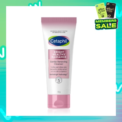 CETAPHIL Bright Healthy Radiance Gentle Renewing Cleanser (For Brightening + Gentle Exfoliation + Anti-Pollution) 100g