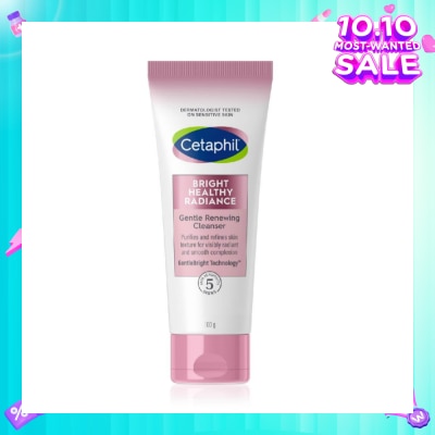 CETAPHIL Bright Healthy Radiance Gentle Renewing Cleanser (For Brightening + Gentle Exfoliation + Anti-Pollution) 100g