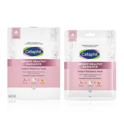 CETAPHIL Bright Healthy Radiance Instant Radiance Mask (Biodegradable and 100% Vegan Mask) 6s