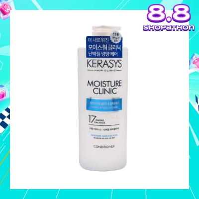 KERASYS 3 Step Hair Clinic System Moisture Clinic Nourishing Conditioner (For Dry, Dull, Brittle Hair & Split Ends) 750ml