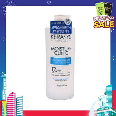 KERASYS 3 Step Hair Clinic System Moisture Clinic Nourishing Conditioner (For Dry, Dull, Brittle Hair & Split Ends) 750ml