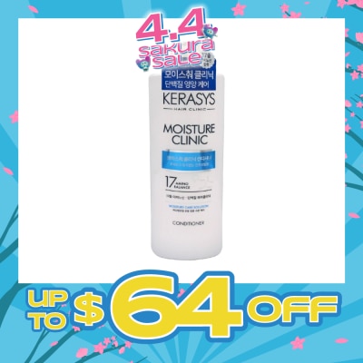 KERASYS - 3 Step Hair Clinic System Moisture Clinic Nourishing Conditioner (For Dry, Dull, Brittle Hair & Split Ends) 750ml