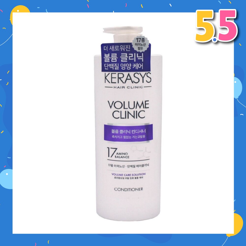 3 Step Hair Clinic System Volume Clinic Nourishing Conditioner (For Wavy, Permed, Flat, Weak Hair) 750ml