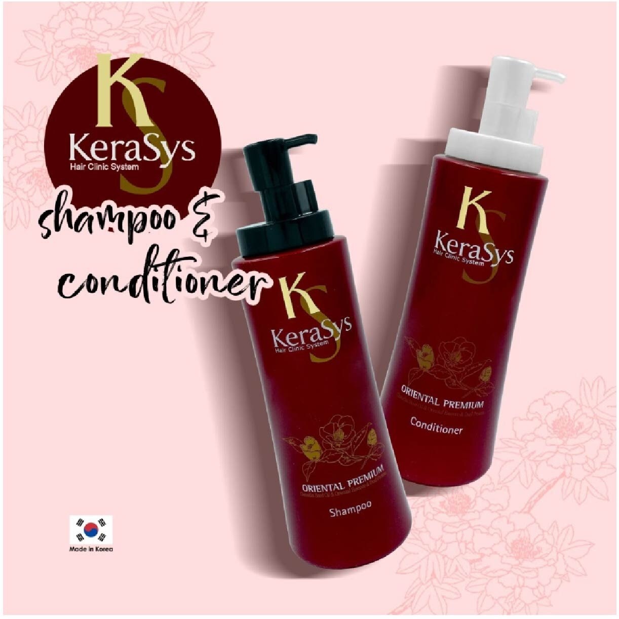 Hair Clinic System Oriental Premium Conditioner (For All Hair Types, Repair Damaged Hair & Strengthen Hair Roots) 600ml