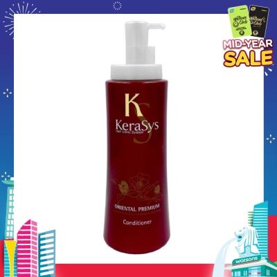 KERASYS Hair Clinic System Oriental Premium Conditioner (For All Hair Types, Repair Damaged Hair & Strengthen Hair Roots) 600ml