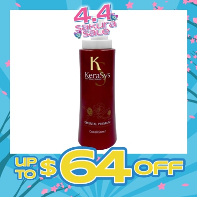 KERASYS - Hair Clinic System Oriental Premium Conditioner (For All Hair Types, Repair Damaged Hair & Strengthen Hair Roots) 600ml