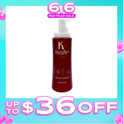 KERASYS - Hair Clinic System Oriental Premium Conditioner (For All Hair Types, Repair Damaged Hair & Strengthen Hair Roots) 600ml
