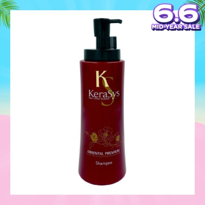 KERASYS Hair Clinic System Oriental Premium Shampoo (For All Hair Types, Repair Damaged Hair & Strengthen Hair Roots) 600ml