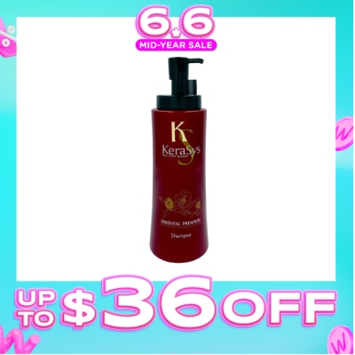 KERASYS - Hair Clinic System Oriental Premium Shampoo (For All Hair Types, Repair Damaged Hair & Strengthen Hair Roots) 600ml