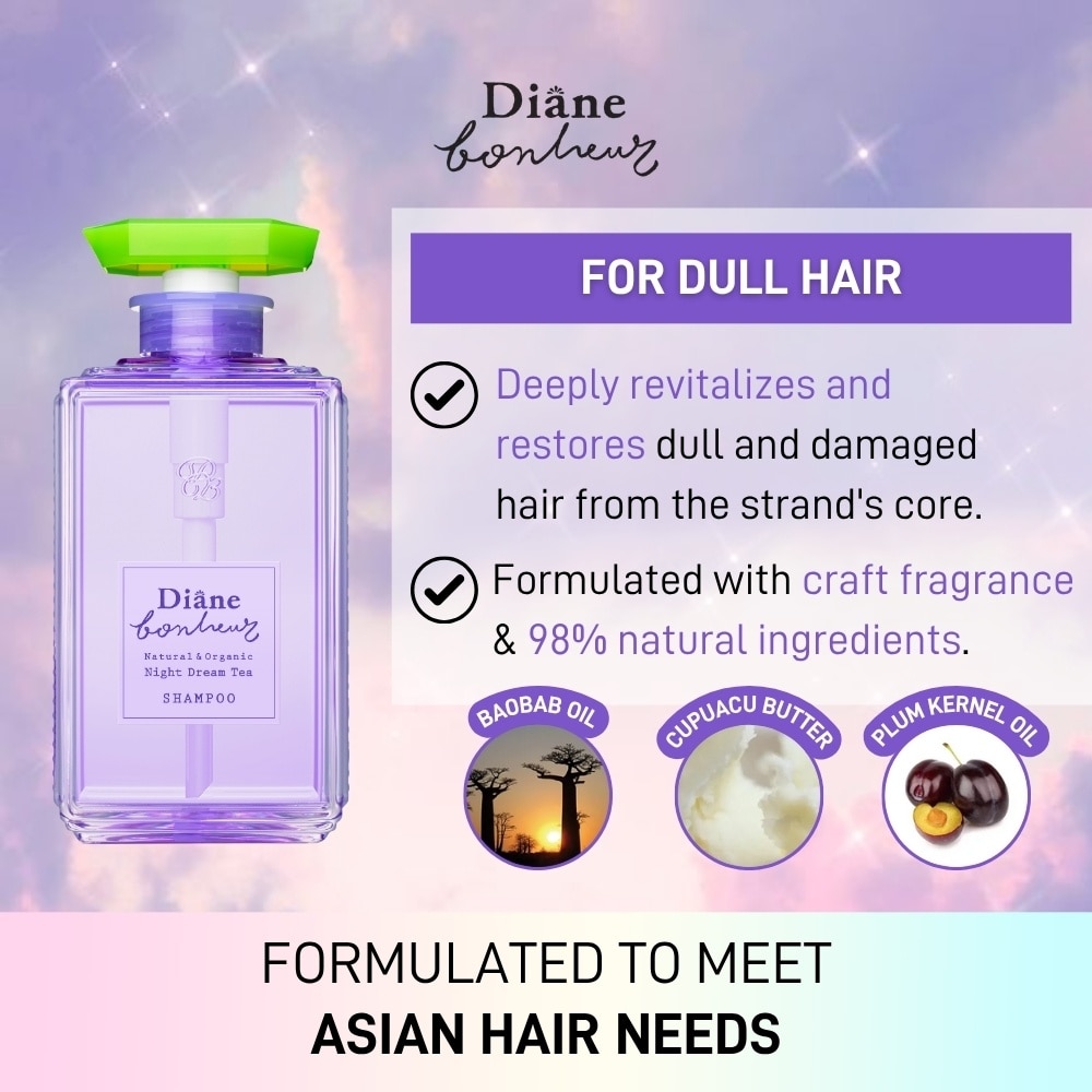 Night Dream Tea Shampoo (Revitalizes And Restores Dull And Damaged Hair) 500ml