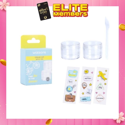 WATSONS Cream Jar 15g (Reusable Recycled Plastic Cream Jars) 2s