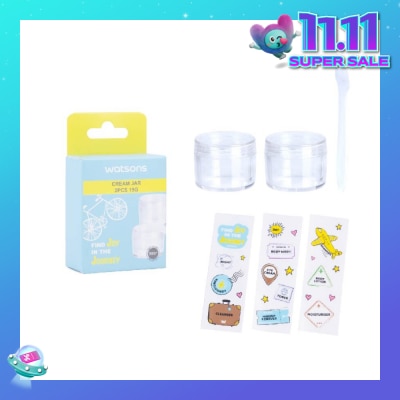 WATSONS Cream Jar 15g (Reusable Recycled Plastic Cream Jars) 2s