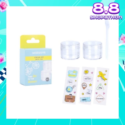 WATSONS Cream Jar 15g (Reusable Recycled Plastic Cream Jars) 2s