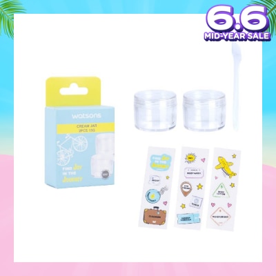 WATSONS Cream Jar 15g (Reusable Recycled Plastic Cream Jars) 2s