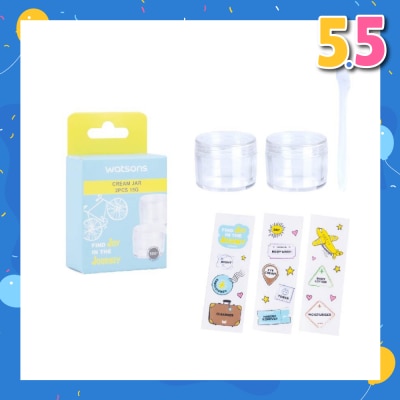WATSONS Cream Jar 15g (Reusable Recycled Plastic Cream Jars) 2s