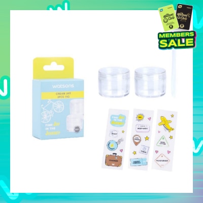 WATSONS Cream Jar 15g (Reusable Recycled Plastic Cream Jars) 2s