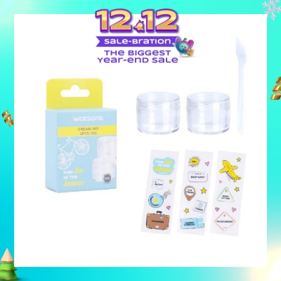 WATSONS Cream Jar 15g (Reusable Recycled Plastic Cream Jars) 2s