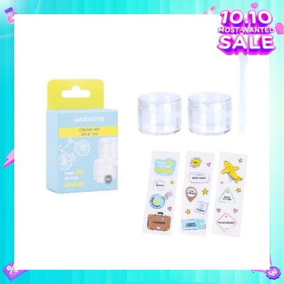 WATSONS Cream Jar 15g (Reusable Recycled Plastic Cream Jars) 2s