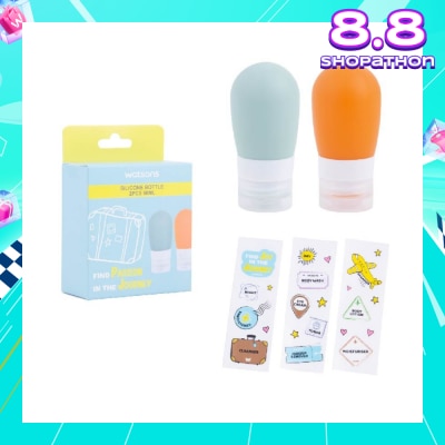 WATSONS Silicone Bottle, Portable Travel Size (60ml) 2s