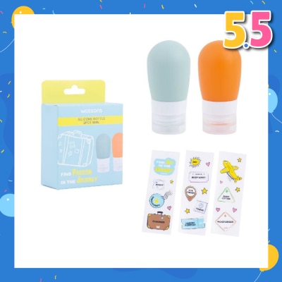WATSONS Silicone Bottle, Portable Travel Size (60ml) 2s