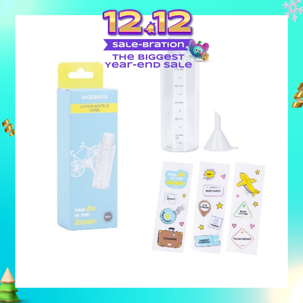 Lotion Bottle (Reusable Recycled Plastic Bottle) 100ml<BR>