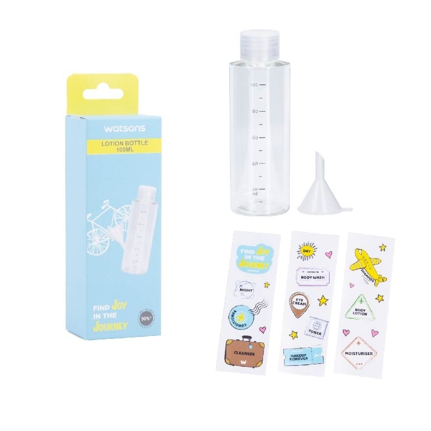 Lotion Bottle (Reusable Recycled Plastic Bottle) 100ml<BR>