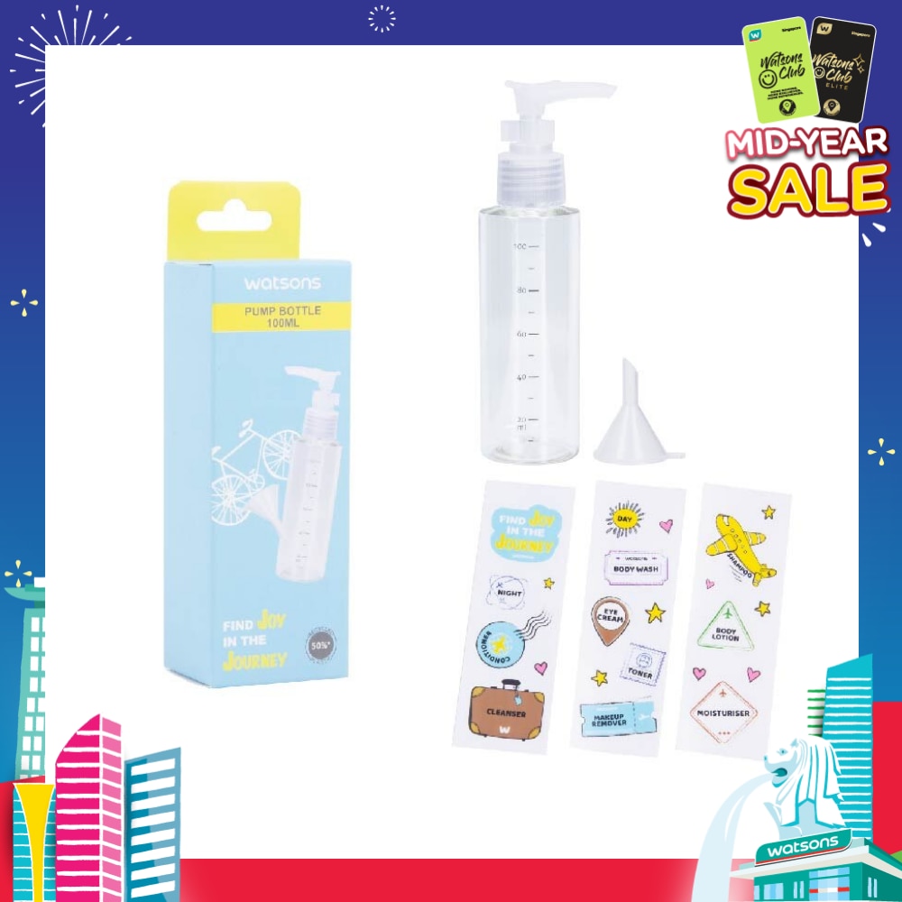 Pump Bottle (Reusable Recycled Plastic Bottle) 100ml