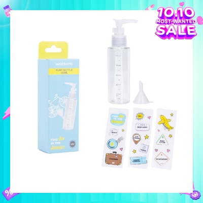 WATSONS Pump Bottle (Reusable Recycled Plastic Bottle) 100ml