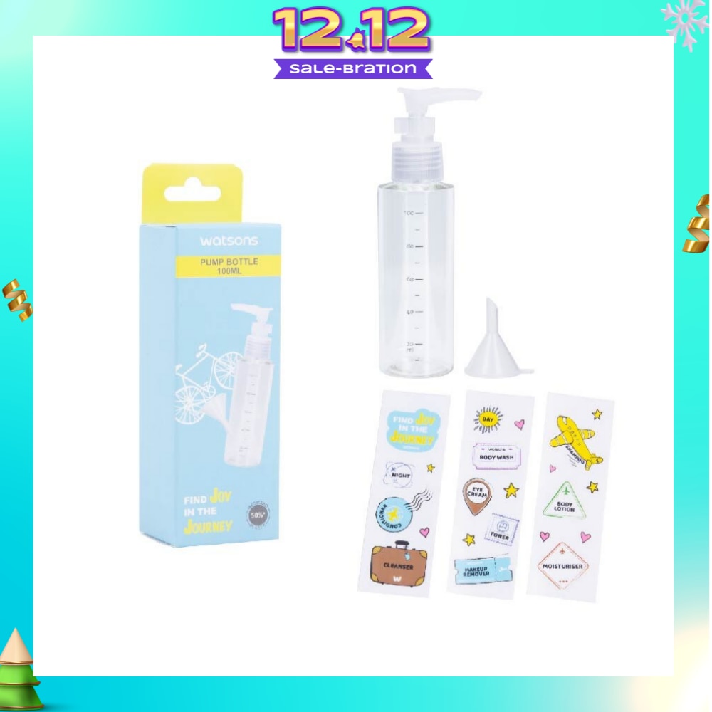 Pump Bottle (Reusable Recycled Plastic Bottle) 100ml