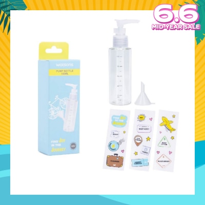 WATSONS Pump Bottle (Reusable Recycled Plastic Bottle) 100ml