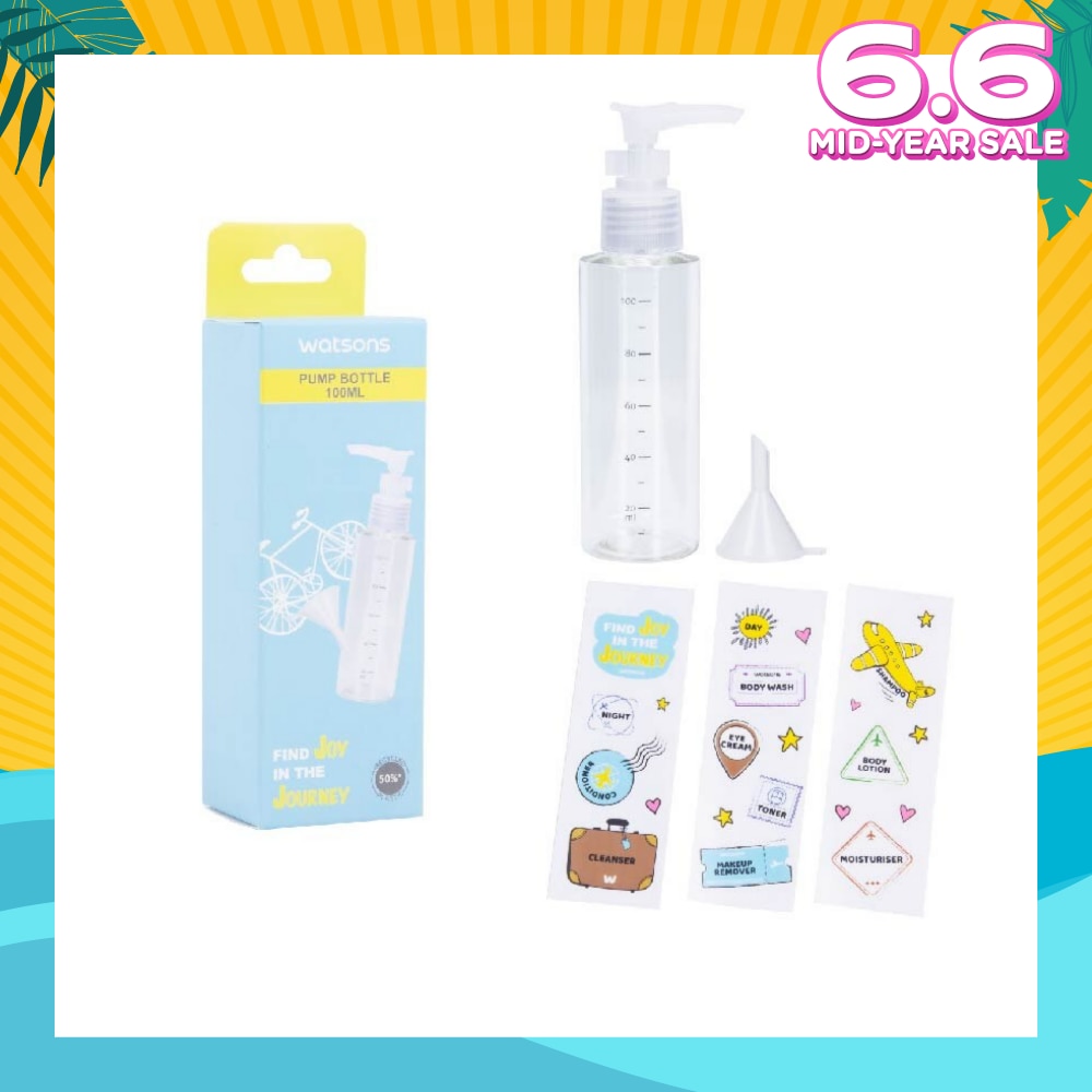 Pump Bottle (Reusable Recycled Plastic Bottle) 100ml