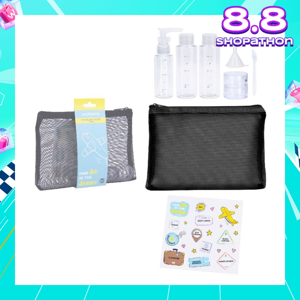 Travel Bottle Set With Mesh Bag (Set) 7s