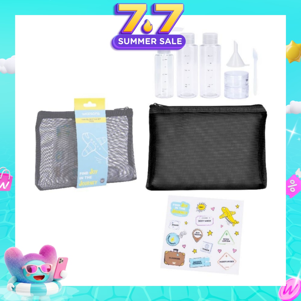 Travel Bottle Set With Mesh Bag (Set) 7s