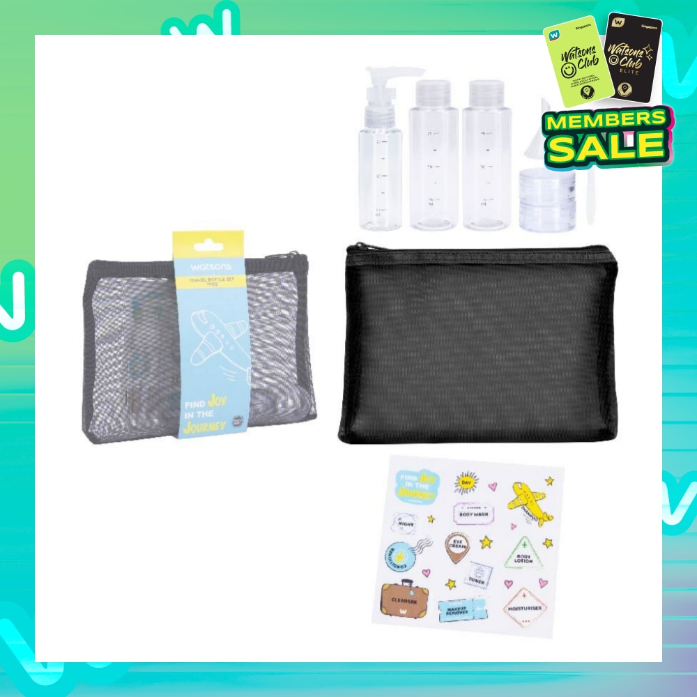 Travel Bottle Set With Mesh Bag (Set) 7s