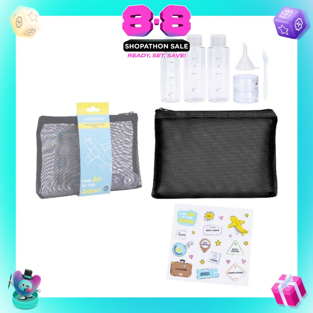 Travel Bottle Set With Mesh Bag (Set) 7s