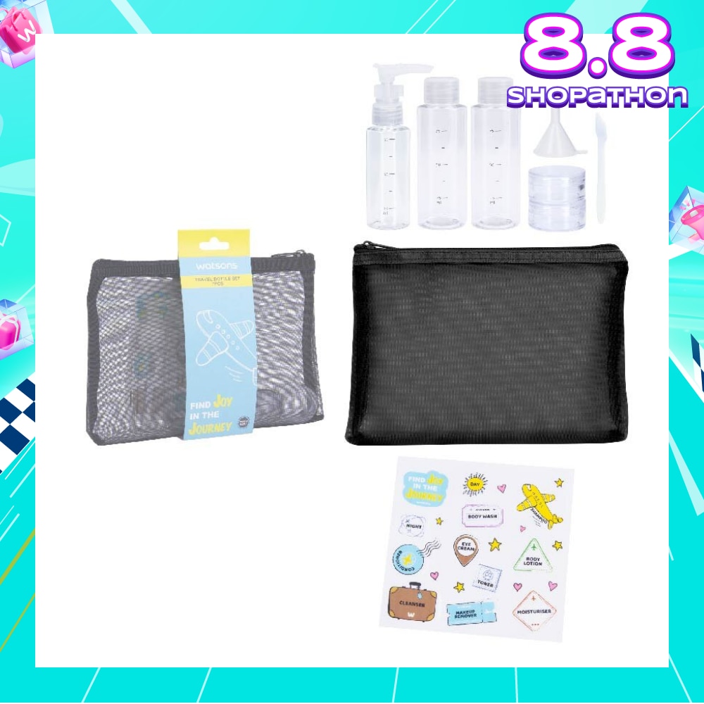 Travel Bottle Set With Mesh Bag (Set) 7s