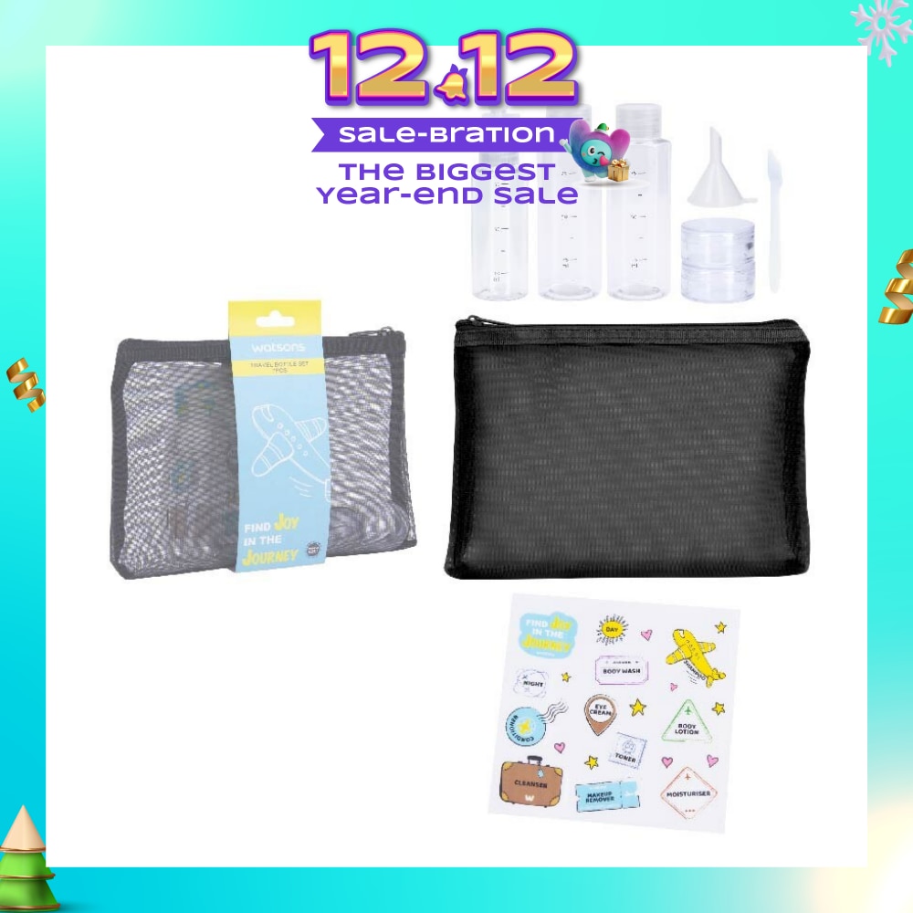 Travel Bottle Set With Mesh Bag (Set) 7s