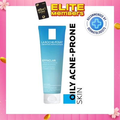 LA ROCHE-POSAY Effaclar Foaming Cream Cleanser (Remove Excess Oil + Minimize Pores) 125ml