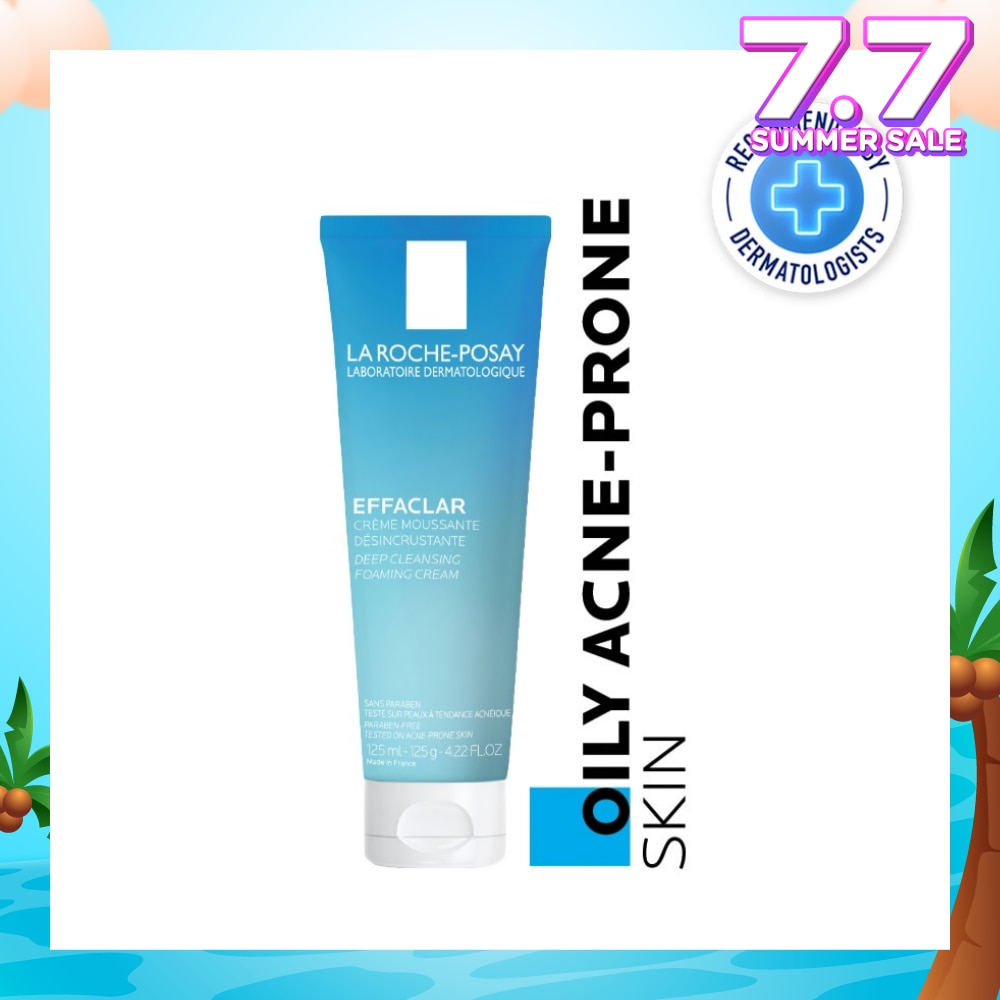 Effaclar Foaming Cream Cleanser (Remove Excess Oil + Minimize Pores) 125ml