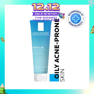 LA ROCHE-POSAY Effaclar Foaming Cream Cleanser (Remove Excess Oil + Minimize Pores) 125ml