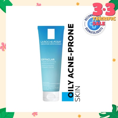 LA ROCHE-POSAY Effaclar Foaming Cream Cleanser (Remove Excess Oil + Minimize Pores) 125ml