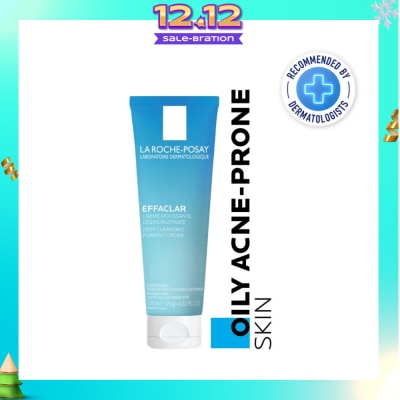 LA ROCHE-POSAY Effaclar Foaming Cream Cleanser (Remove Excess Oil + Minimize Pores) 125ml