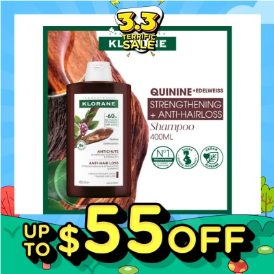 KLORANE [CNY] Quinine Strengthening + Anti-Hairloss Shampoo 400ml