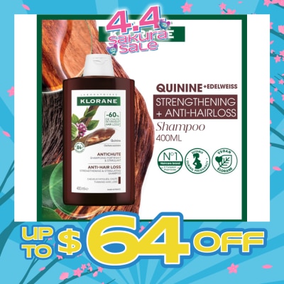 KLORANE - Quinine Strengthening + Anti-Hairloss Shampoo 400ml