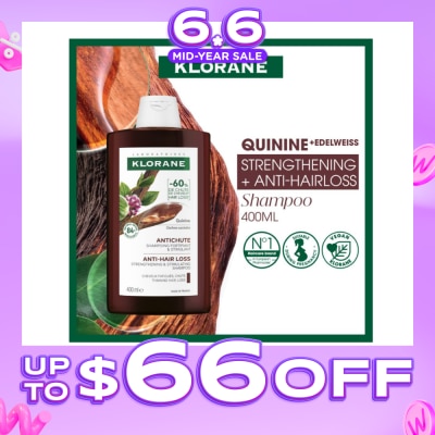 KLORANE - Quinine Strengthening + Anti-Hairloss Shampoo 400ml