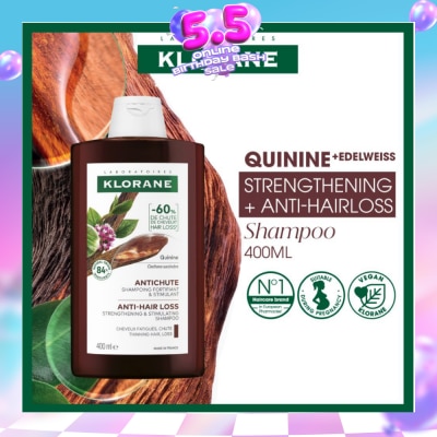 KLORANE - Quinine Strengthening + Anti-Hairloss Shampoo 400ml